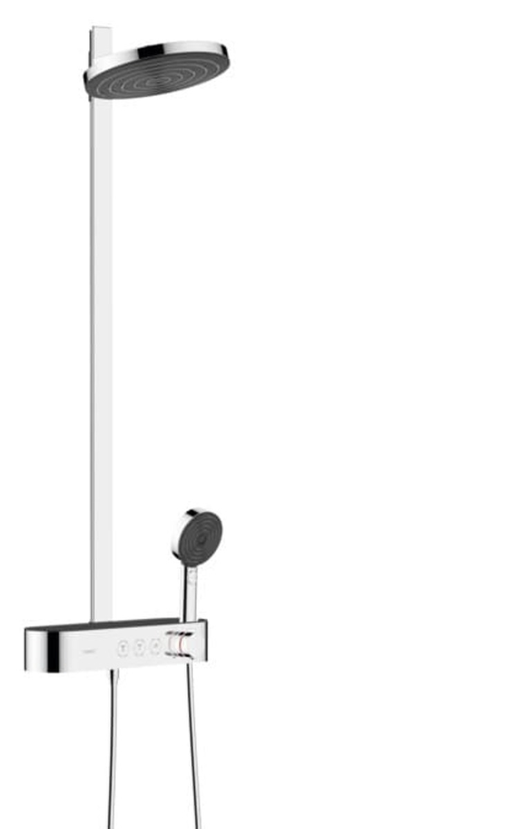 Sprchový systém Hansgrohe Pulsify na stenu s termostatickou batériou chróm 24240000