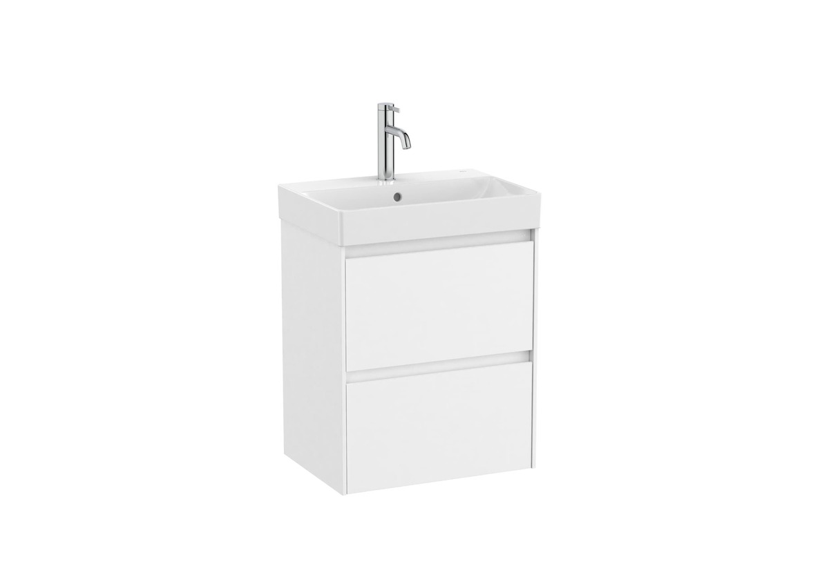 Kúpeľňová skrinka s umývadlom Roca ONA 50x64,5x36 cm biela mat ONA50ZK2ZBM